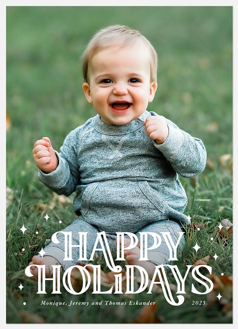 Bold Twinkle Holiday Photo Cards