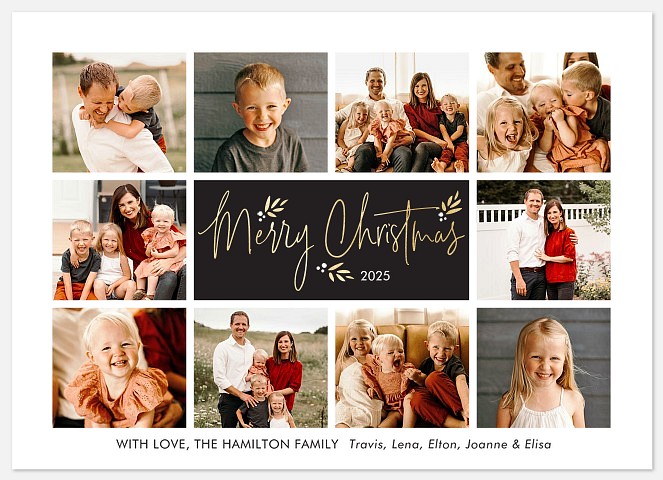 Glimmer Album Holiday Photo Cards