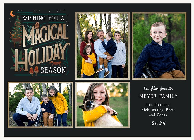 Woodland Tale Personalized Holiday Cards