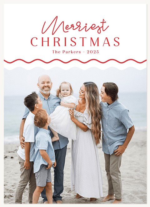 Whimsy Waves Personalized Holiday Cards