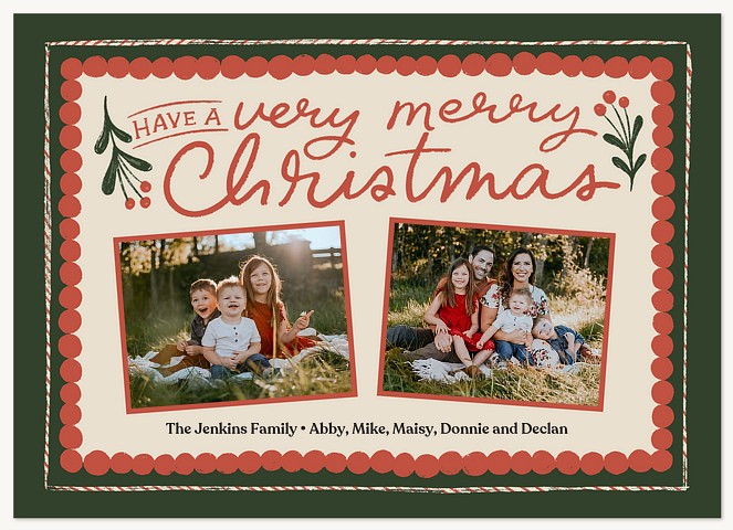 Very Merry Berry Personalized Holiday Cards