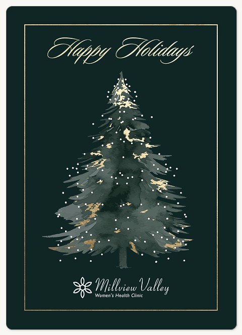 Glistening Tree Holiday & Christmas Magnet Cards