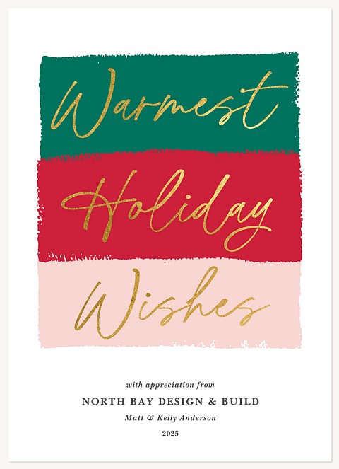 Color Swatches Business Holiday Cards