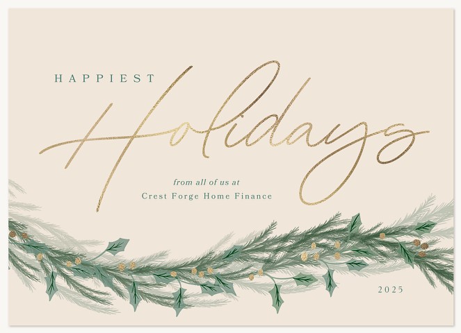 Festive Sprigs Business Holiday Cards