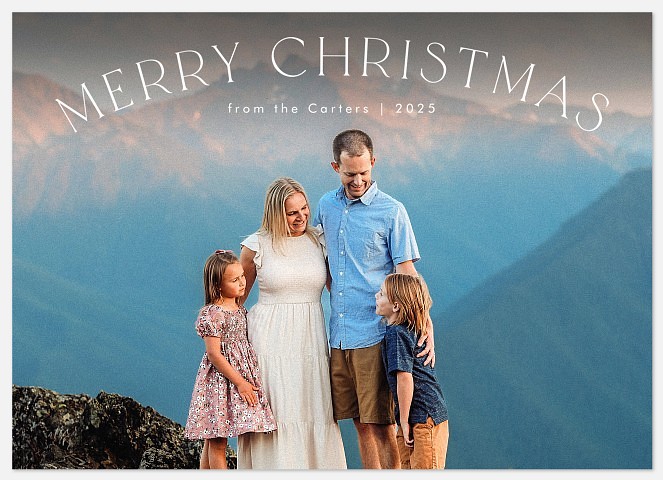 Arched Simplicity Holiday Photo Cards