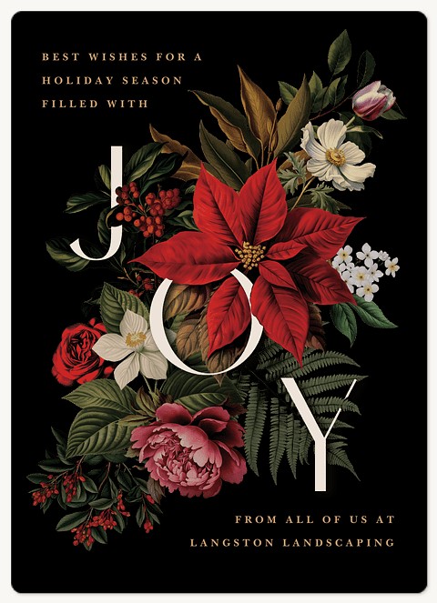 Holiday Bouquet Holiday & Christmas Magnet Cards