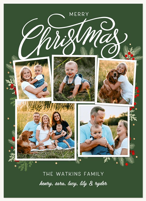 Snapshot Gatherings Personalized Holiday Cards
