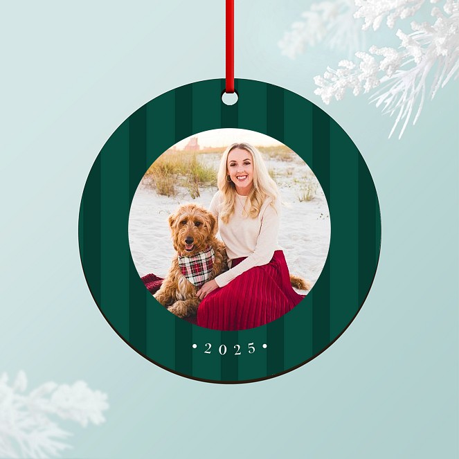 Happy Stripes Personalized Ornaments
