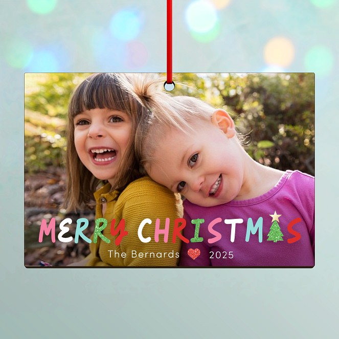 Colorful Christmas Custom Ornaments