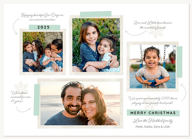 Scrapbook Story Personalized Holiday Cards