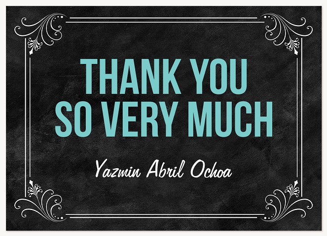 Midnight Gala Quinceañera Thank You Cards