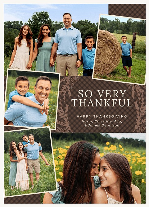 Thankful Snapshots Thanksgiving Cards