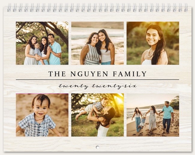 Driftwood Collage Calendar Custom Photo Calendars