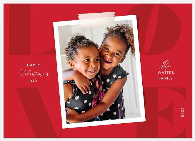 Love Snapshot Valentine Photo Cards