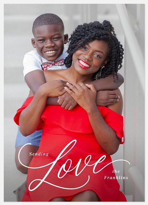 Sending Love Valentine Photo Cards