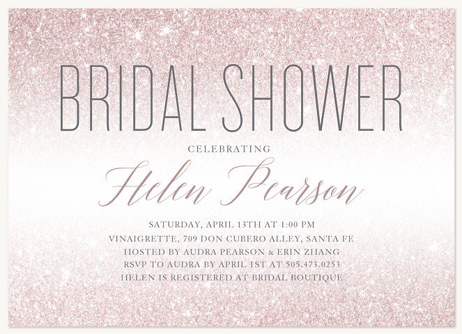 She Shines Bridal Shower Invitations
