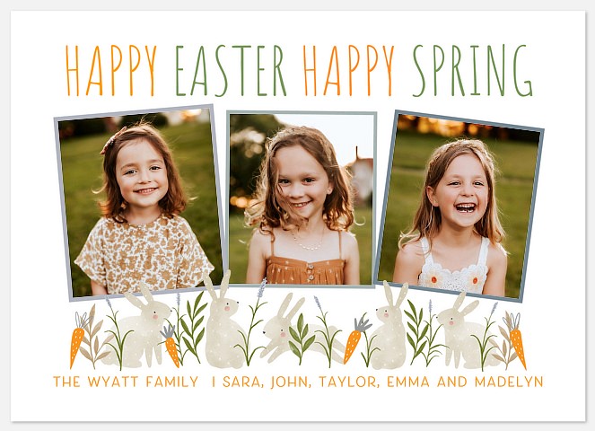 Happy Spring Easter Photo Cards
