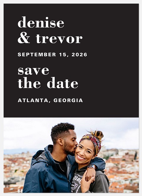 Simply Modern Save the Date Photo Cards