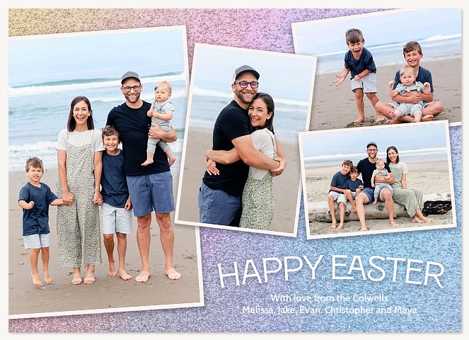 Pastel Glitter Easter Cards