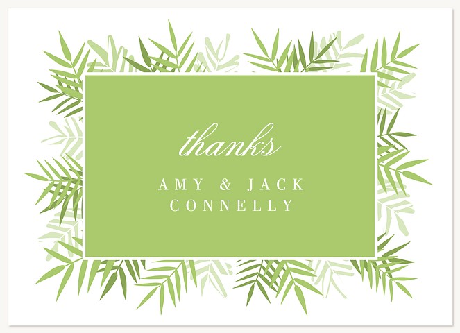 Modern Ferns Thank You Cards 