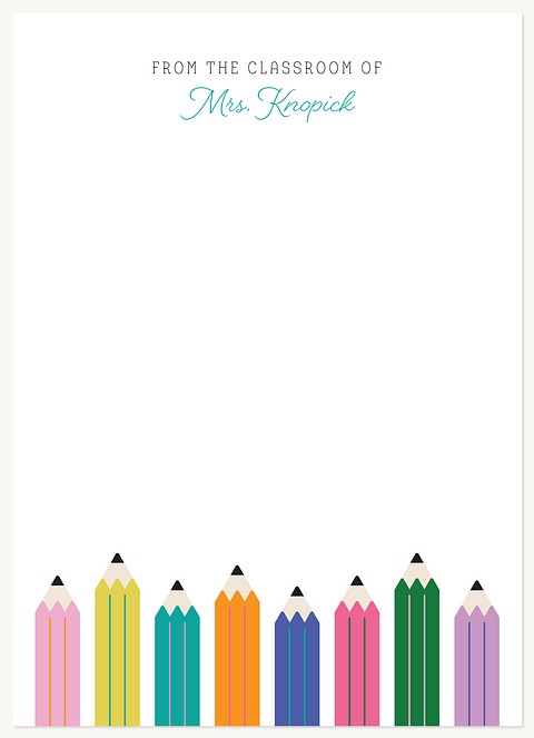Colorful Pencils Stationery