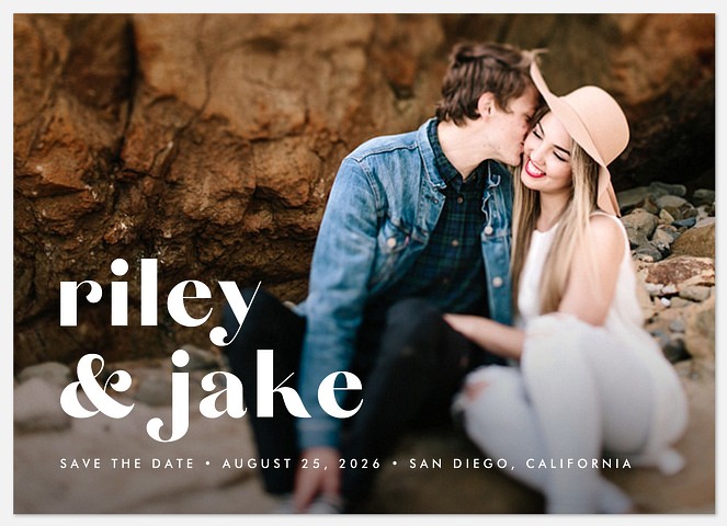 Uptown Modern Save the Date Photo Cards