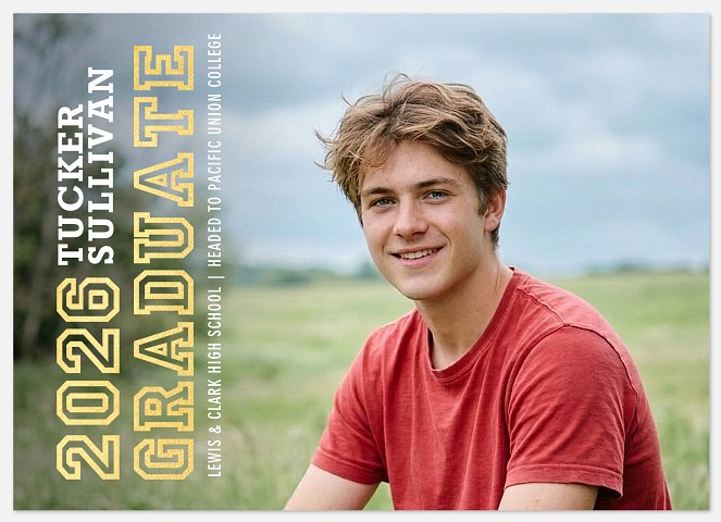 Sporty Side Graduation Cards