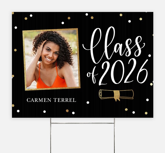 Shining Diploma Graduation Yard Signs