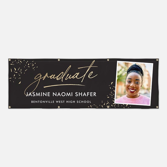 Grand Celebration Graduation Photo Banner  Graduation Banners