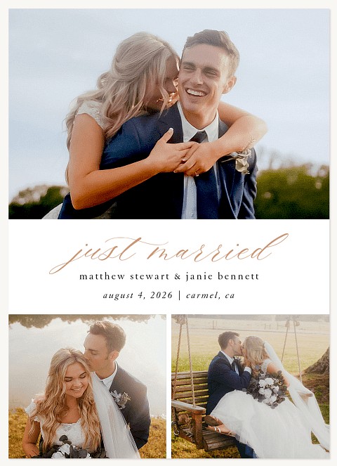 Softly Wed Wedding Announcements