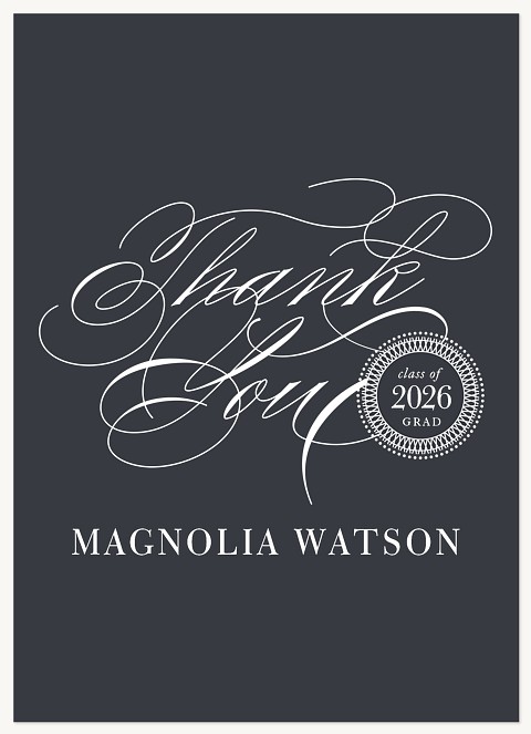 Uptown Soiree Graduation Thank You Cards