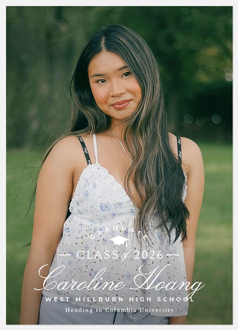 Modern Emblem Graduation Cards
