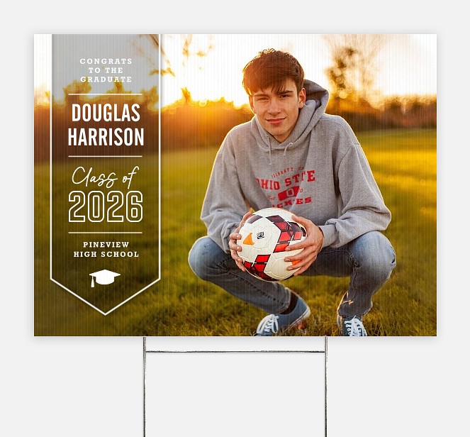Academic Ribbon Graduation Yard Signs