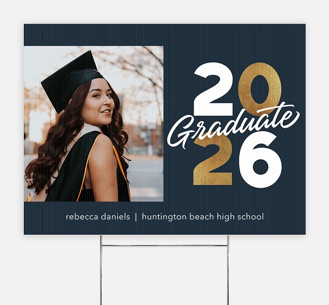 Criss Cross Year Graduation Yard Signs