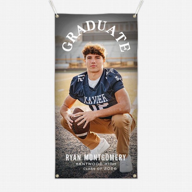 Arched Overlay Graduation Banner Graduation Banners