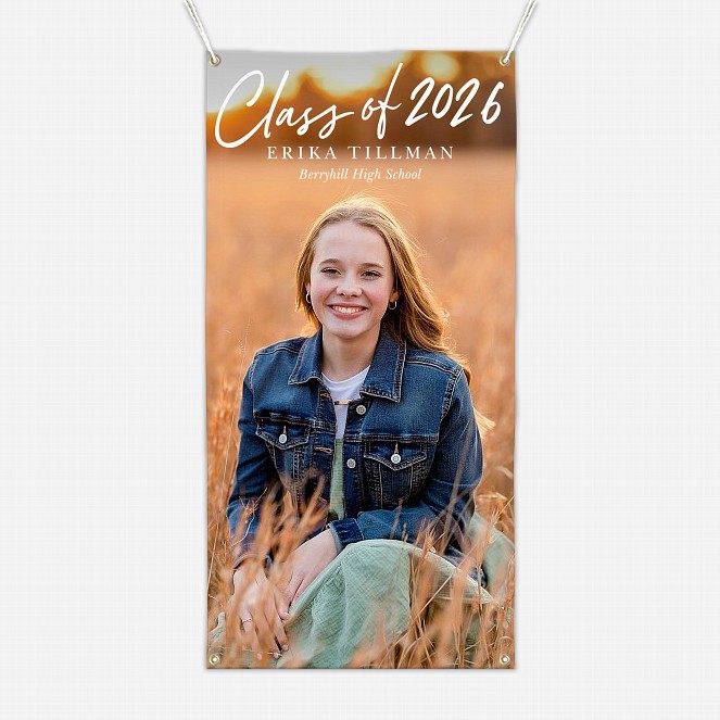 Brushed Class Graduation Banner Graduation Banners