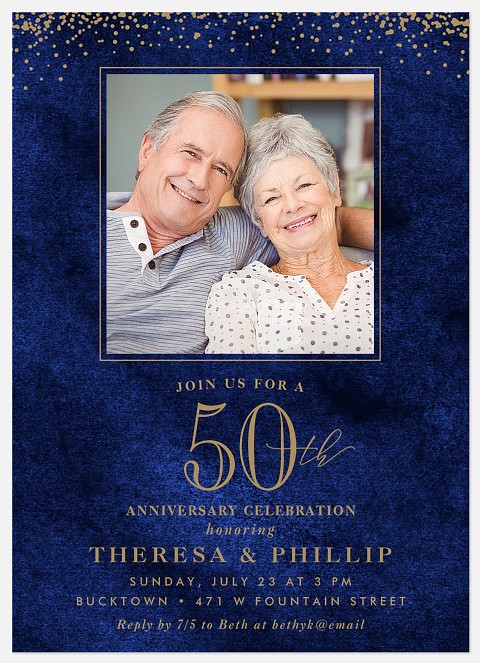 Grand Soiree Anniversary Invitations