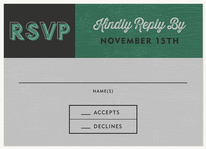 Colorblock Celebration Bar Mitzvah RSVP Cards