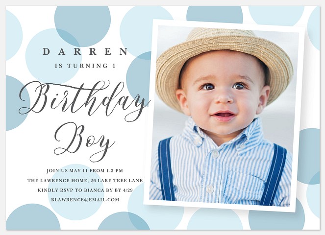 Giant Confetti Kids' Birthday Invitations