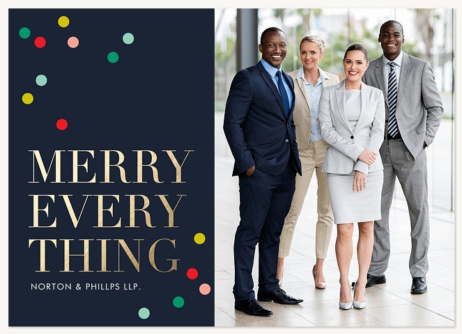 Merry Multicolors  Business Holiday Cards