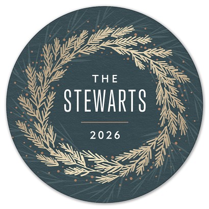 Glistened Wreath Custom Coasters