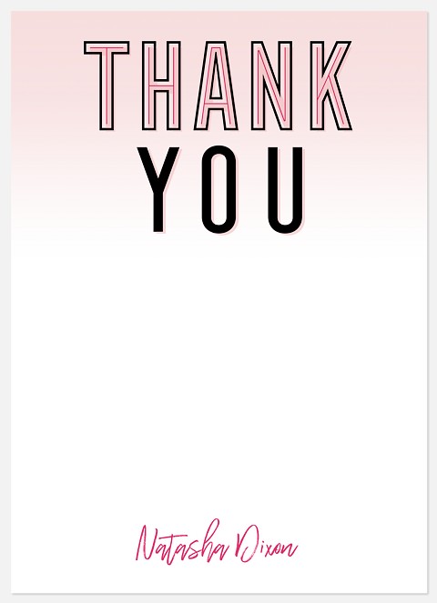 Open House Party Thank You Cards 