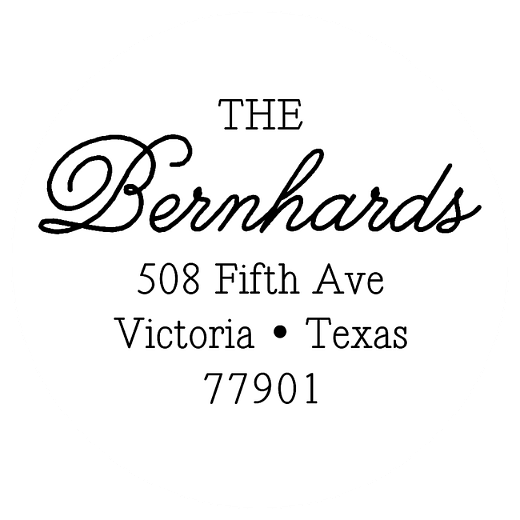 Timeless Script | Custom Rubber Stamps