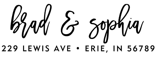 Calligraphy Brush | Custom Rubber Stamps