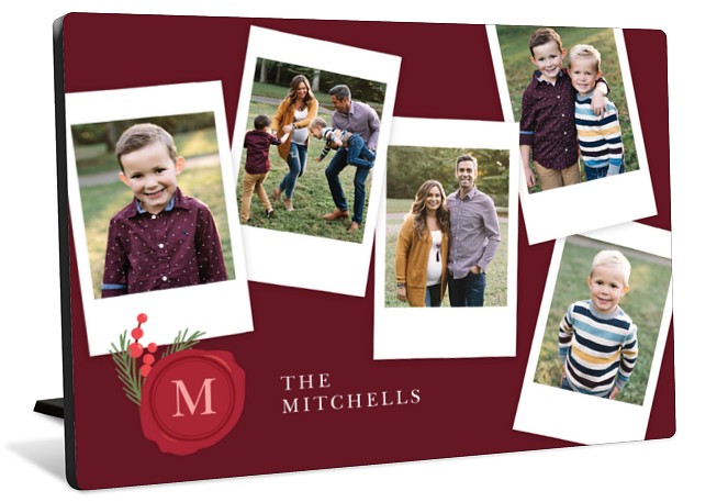 Vintage Monogram Tabletop Photo Panel