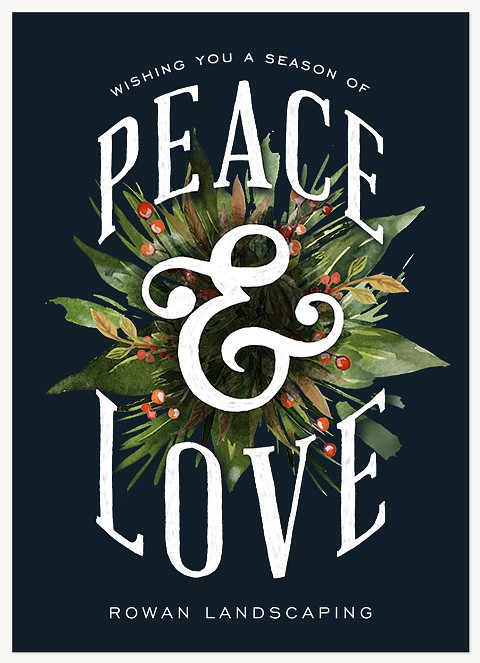 Peace Garland Business Holiday Cards