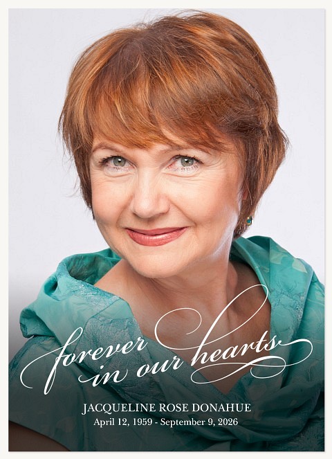 Elegant Script Memorial & Sympathy Cards