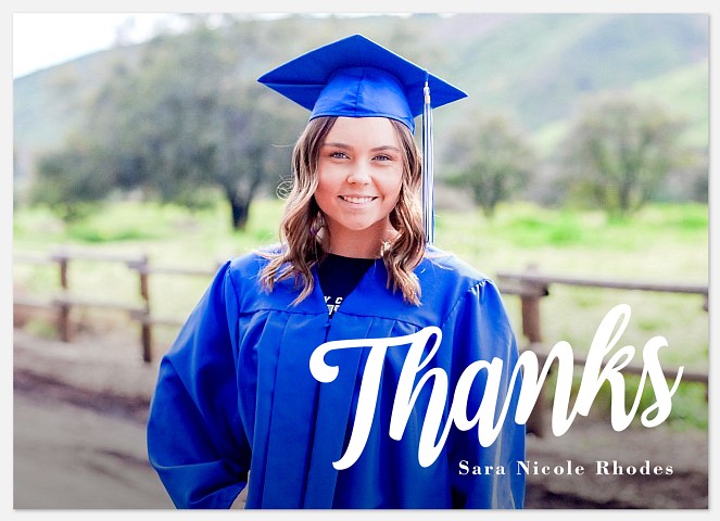 Proud Script Thank You Cards 