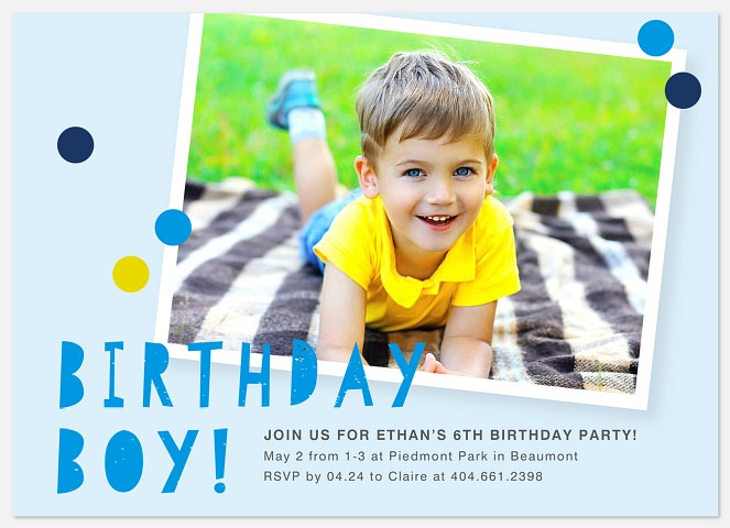Snapshot Memory Kids' Birthday Invitations