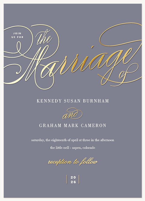 New Traditions Wedding Invitations